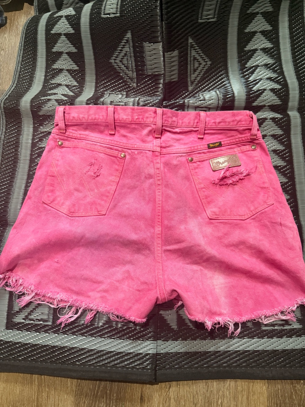 Wrangler Hot Pink Denim Shorts